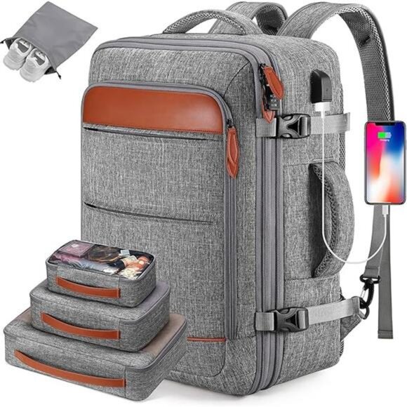 Bagsure Travel Backpack, 42L Carry on Luggage, Flight Approved Expandable main image 5